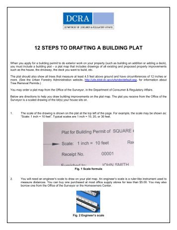 12 STEPS TO DRAFTING A BUILDING PLAT - News Room, DC