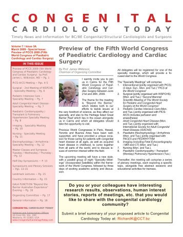 Beyond the Barrier Australian Experience - Congenital Cardiology ...