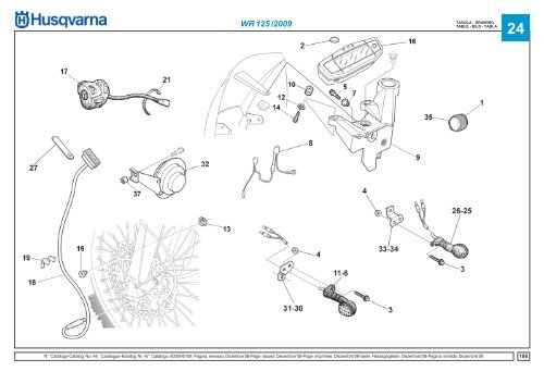 Parts Catalogue 2009 WR/CR 125 - Husqvarna