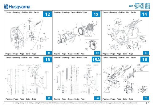 Parts Catalogue 2009 WR/CR 125 - Husqvarna