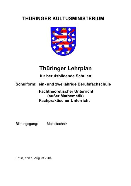 Thüringer Lehrplan - Thillm