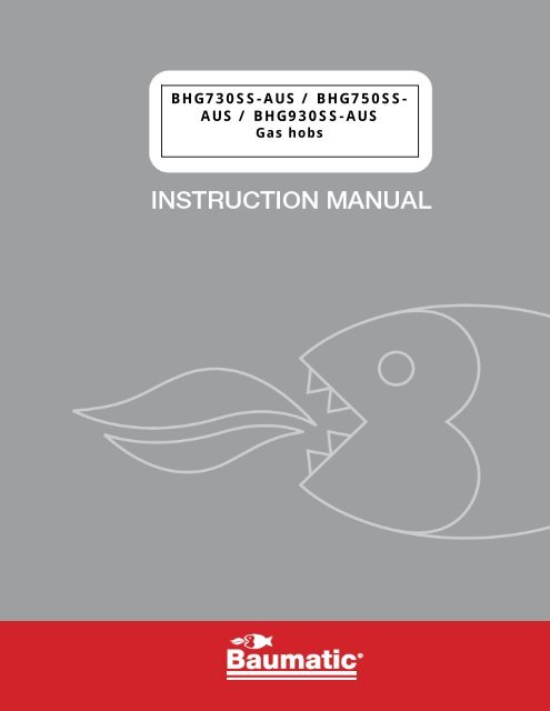 BHG730SS-AUS / BHG750SS- AUS / BHG930SS-AUS - Baumatic