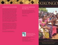 KIKongo - National African Language Resource Center