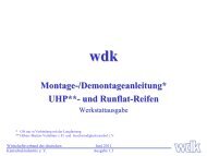 Montage-/Demontageanleitung* | UHP- und Runflat ... - Krafthand.de