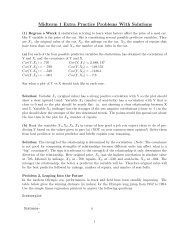 Midterm 1 Extra Practice Problems With Solutions