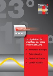 La régulation de chauffage par pièce ThermoZYKLUS