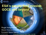 ESA's gravity field mission GOCE and beyond