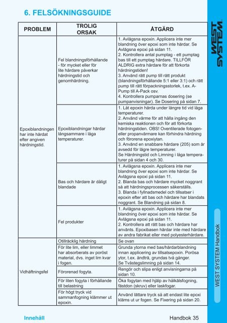 Swedish WEST SYSTEM User Manual June 2006.indd