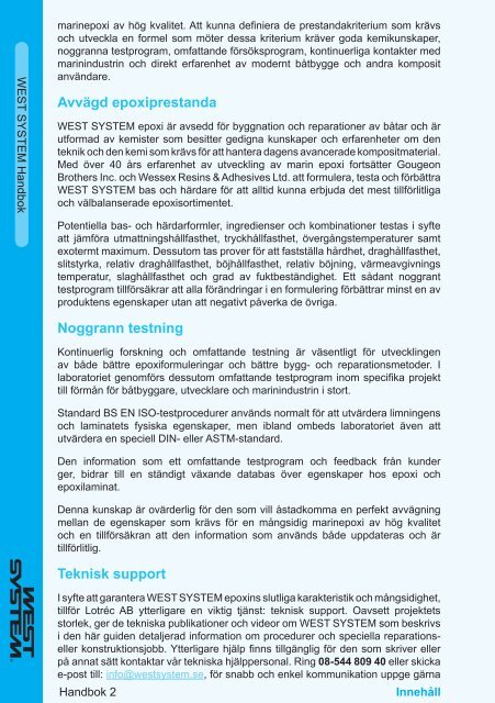 Swedish WEST SYSTEM User Manual June 2006.indd