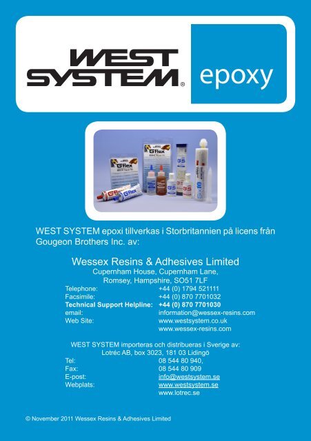 Swedish WEST SYSTEM User Manual June 2006.indd