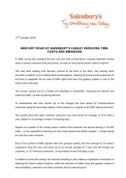 Sainsbury Canley Press Release - Royal Haskoning in the UK