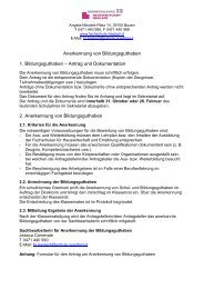 Antrag um Anerkennung von Bildungsguthaben - Fachschule für ...