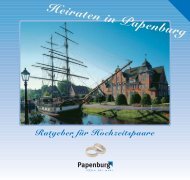 Heiraten in Papenburg Ratgeber für ... - Stadt Papenburg