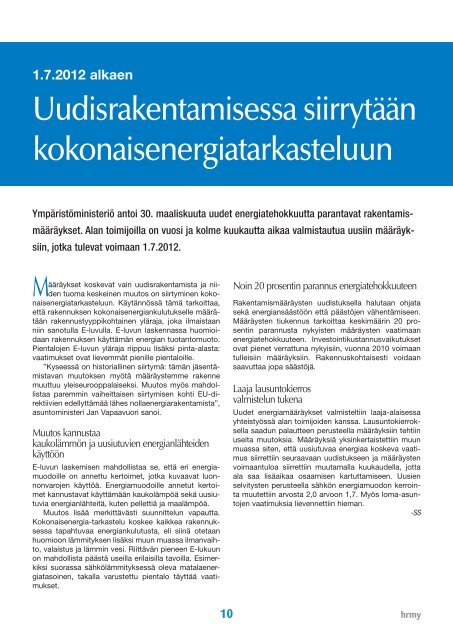 Yhdistyksen jÃ¤senlehti 5/11, PDF tiedosto - Helsingin ...