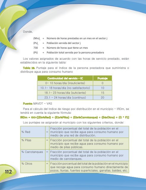 Calidad del agua para consumo humano