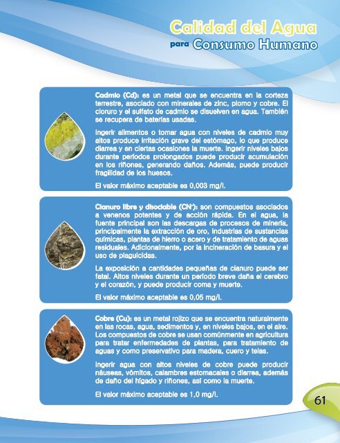 Calidad del agua para consumo humano