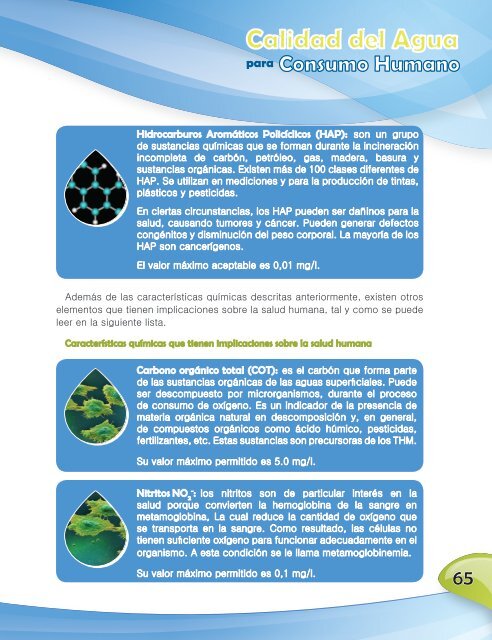 Calidad del agua para consumo humano