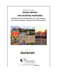 Noise and Vibration Report - Transnet