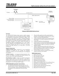 TMP6100/400 SPECIFICATION SHEET