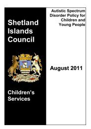 Disorder Policy - Shetland Islands Council