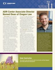 ADR Center Associate Director Named Dean of Oregon Law