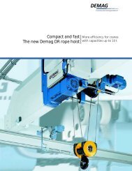 Compact and fast The new Demag DR rope hoist - Material ...