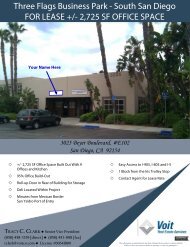 Three Flags Business Park - South San Diego FOR LEASE +/- 2,725 ...