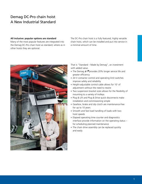 Demag ho demag dc chain hoist diagram 