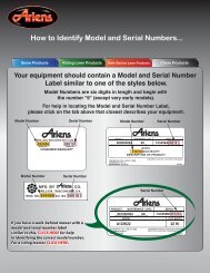 Model Serial Number - Ariens