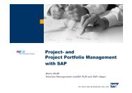 and Project Portfolio Management with SAP - PMI® Switzerland ...