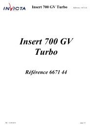 Insert 700 GV Turbo - Invicta