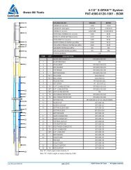 4-1/2” X-SPAN™ System PAT-4500-0126-1001 - BOM