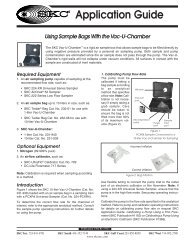 Using Sample Bags with the Vac-U-Chamber - Field Environmental ...