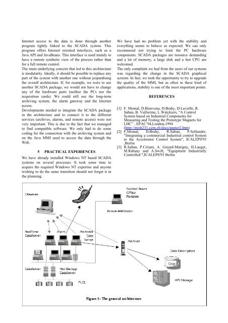 FROM A UNIX TO A PC BASED SCADA SYSTEM - CERN