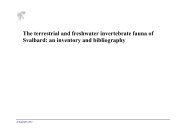 Checklist of the Terrestrial and freshwater invertebrate fauna - Unis