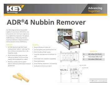 ADRÂ® 4 Nubbin Remover Brochure - Key Technology