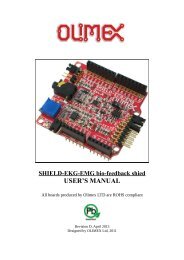 SHIELD-EKG-EMG user's manual - Olimex