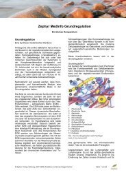 Zephyr MedInfo Grundregulation - Wasserkultur