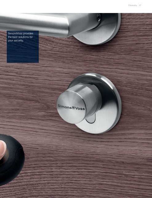 DISCOVER OUR KEYLESS WORLD. - SimonsVoss technologies