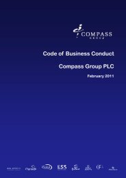 Code of Business Conduct Compass Group PLC
