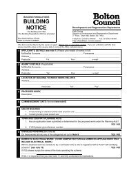 Building notice application form