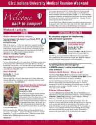 Download the Reunion Weekend Brochure - IUPUI Alumni Relations