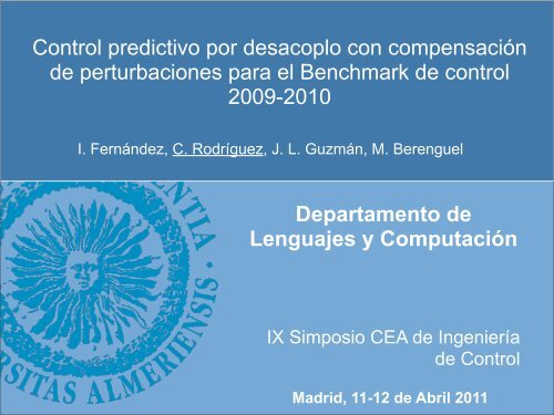 Control predictivo por desacoplo con compensaciÃ³n de ... - CEA