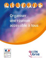Organiser une réunion accessible à tous - Ministère du ...