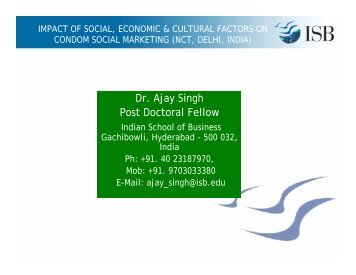 Dr. Ajay Singh Post Doctoral Fellow - SHOPS project