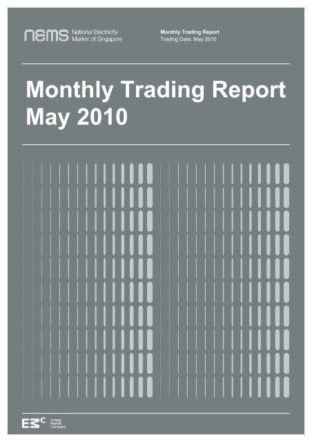 Monthly Trading Report May 2010 - EMC - Energy Market Company