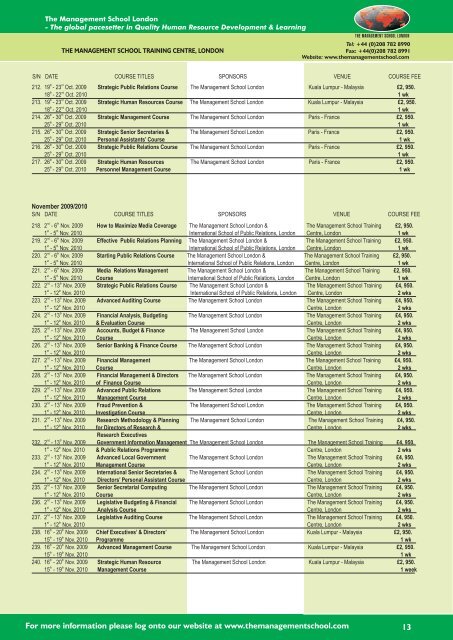 Download Brochure - The Management School London