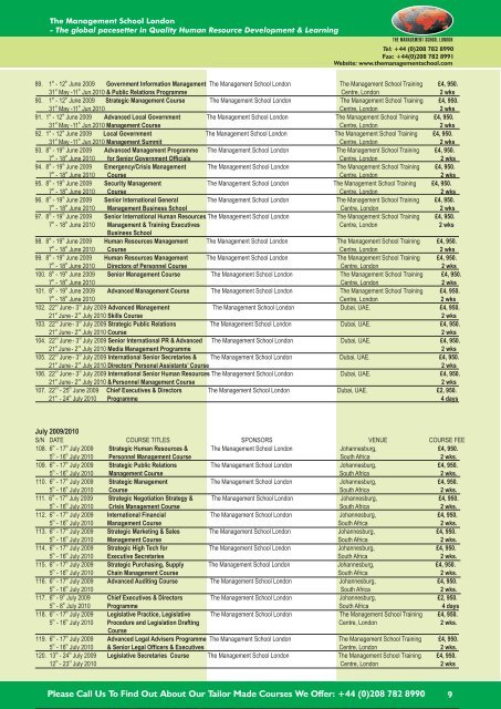 Download Brochure - The Management School London