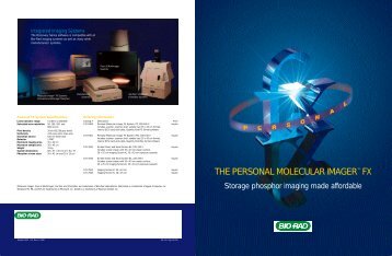 THE PERSONAL MOLECULAR IMAGERâ¢ FX