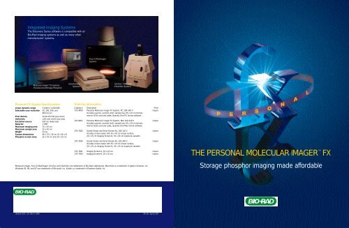 THE PERSONAL MOLECULAR IMAGERâ¢ FX